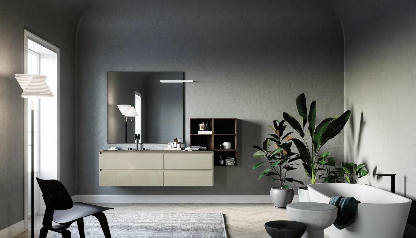 Young &mdash; Gro&szlig;z&uuml;giger Doppelwaschtisch